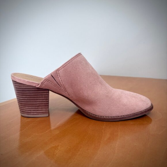 Madewell Harper Mule in Pink Suede, "Old Rose", 7M - Picture 3 of 16